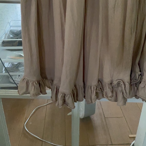 Free People Beach tan button down midi dress - Picture 3 of 6